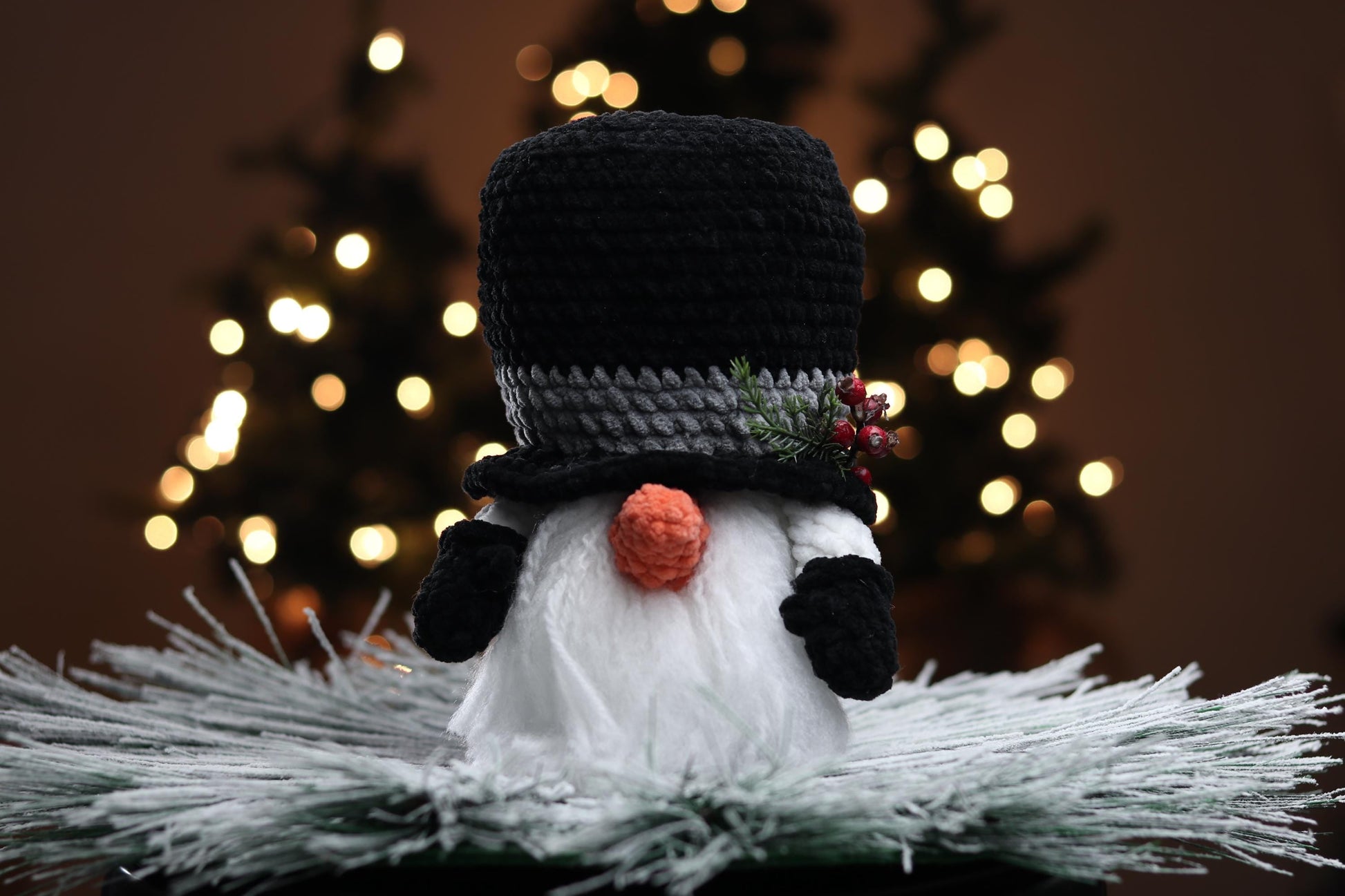 TheresasCrochetShop Plush Snowman Gnome Amigurumi Crochet Pattern PDF
