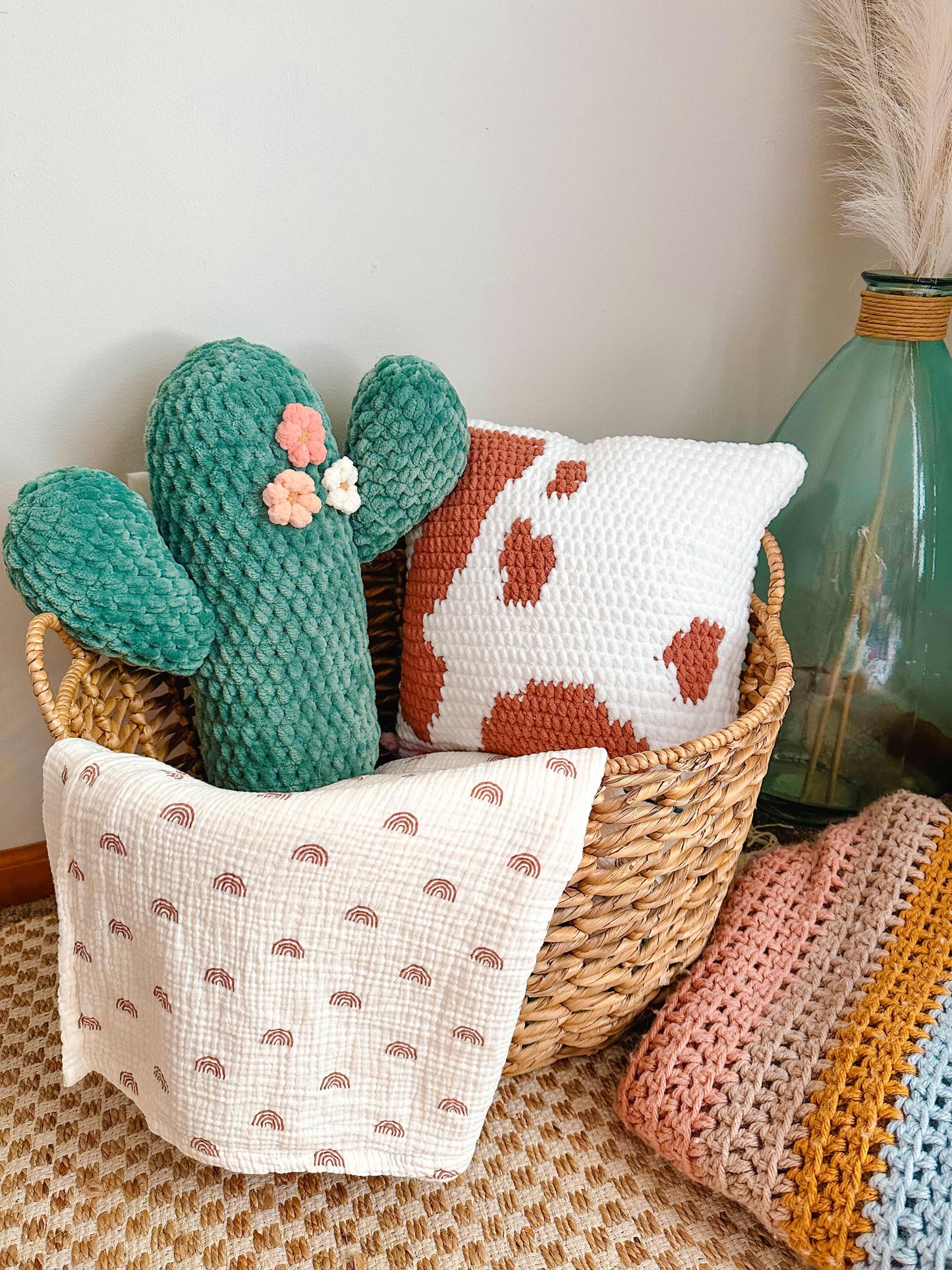 Cactus Pillow Crochet Pattern (PDF Pattern)