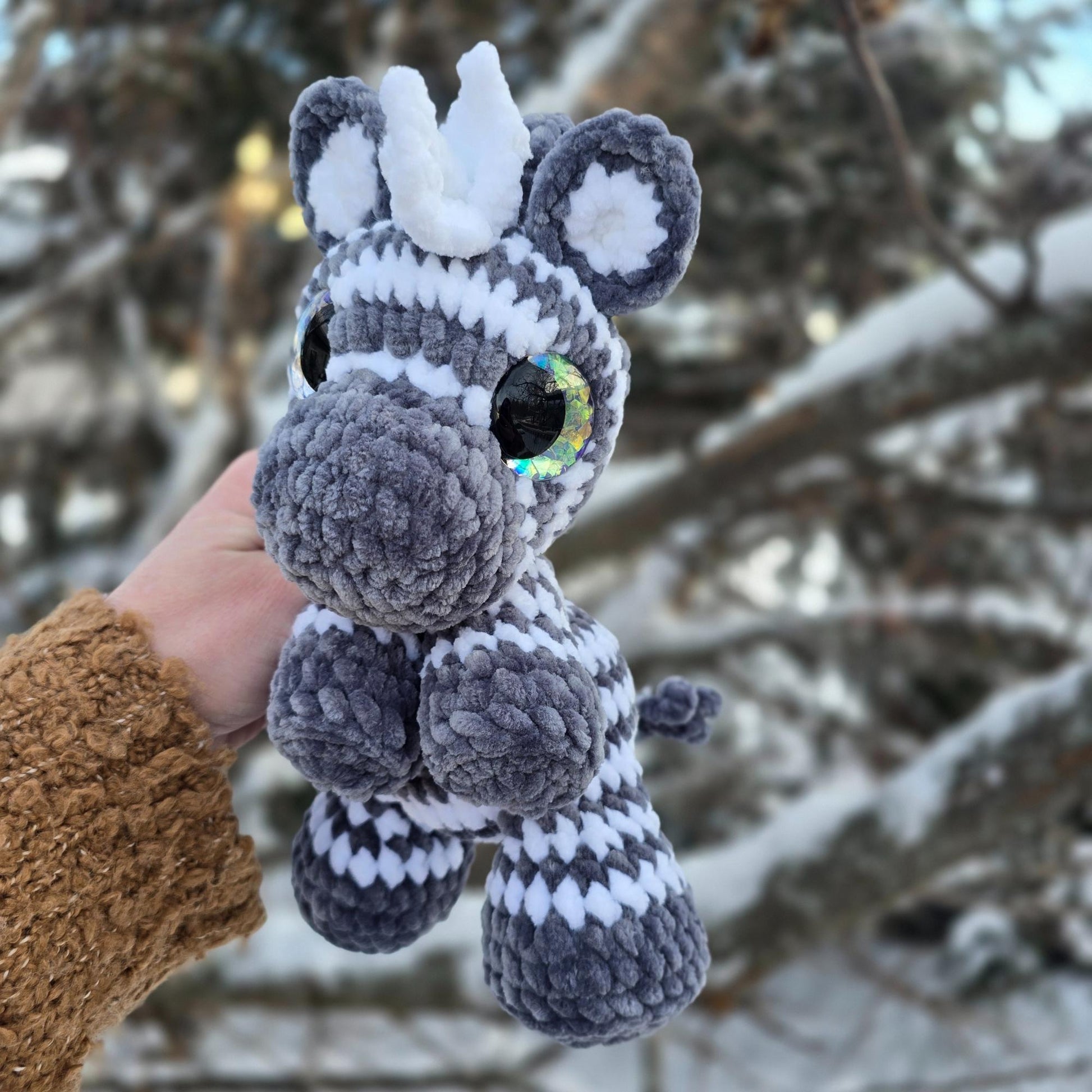SnuggleBeansCrochet Zippy the Zebra Crochet Pattern Sploot Series PDF