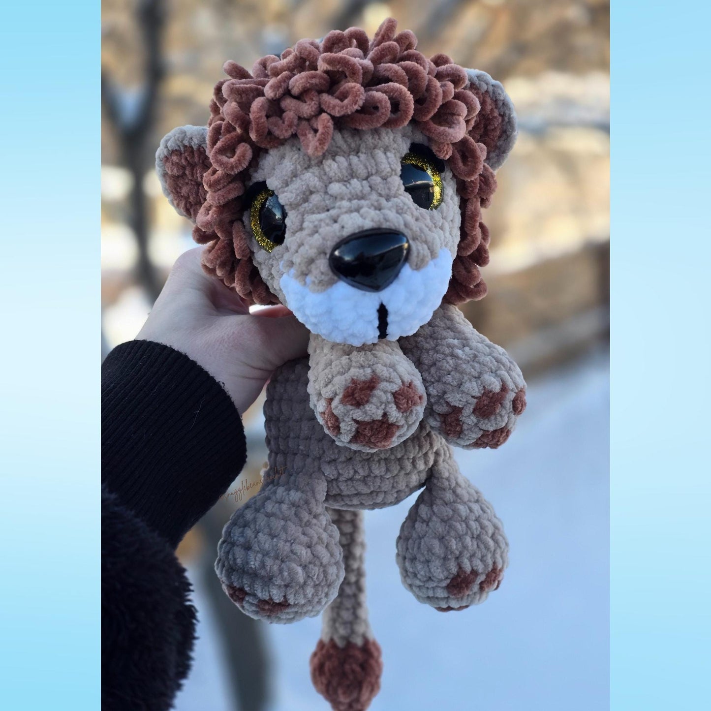 SnuggleBeansCrochet Libby & Lester the Lion Crochet Pattern Low-Sew Amigurumi PDF