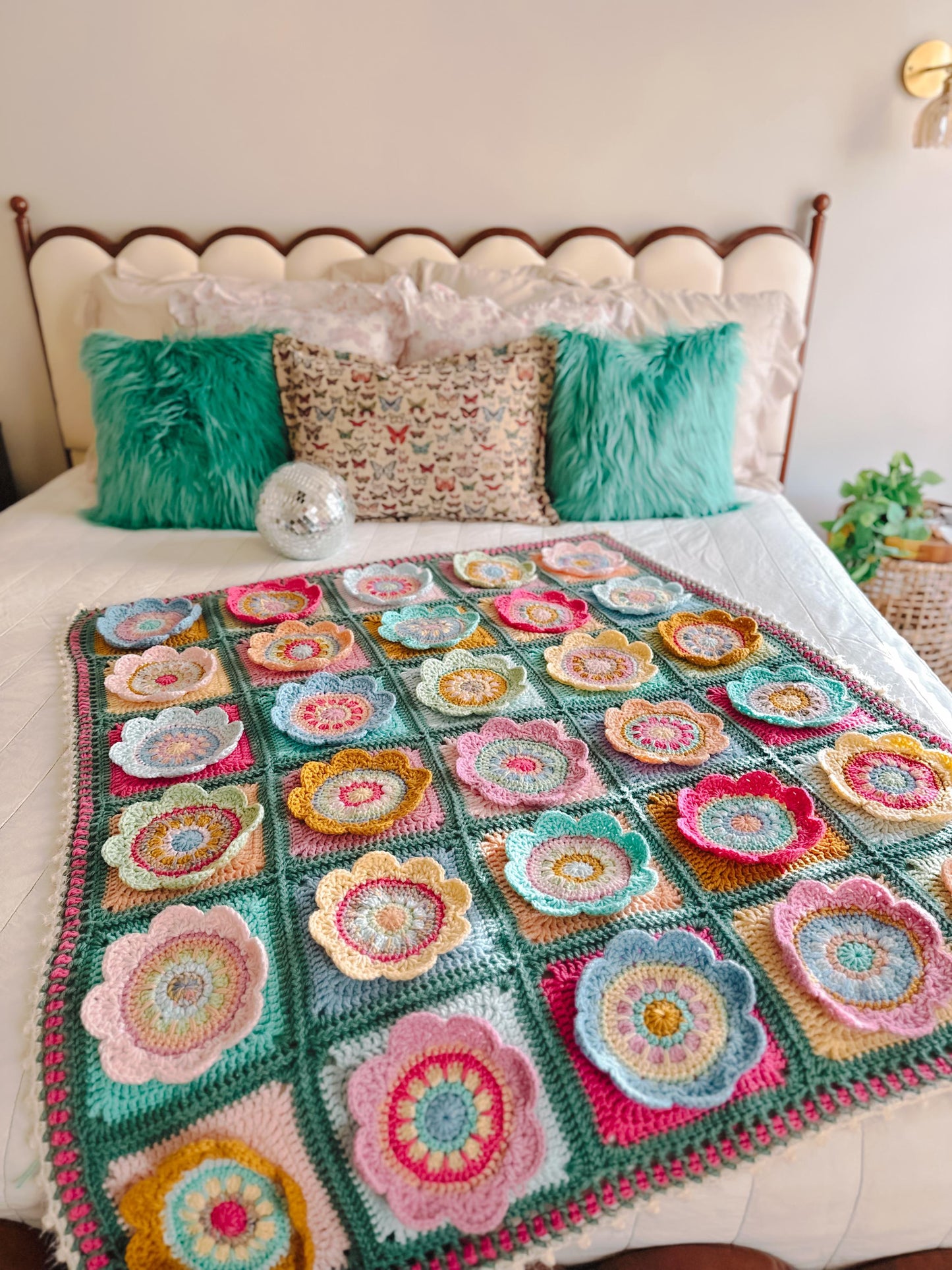 Wynona Bloom Blanket Granny Square Crochet Pattern with Video Help (PDF Pattern)