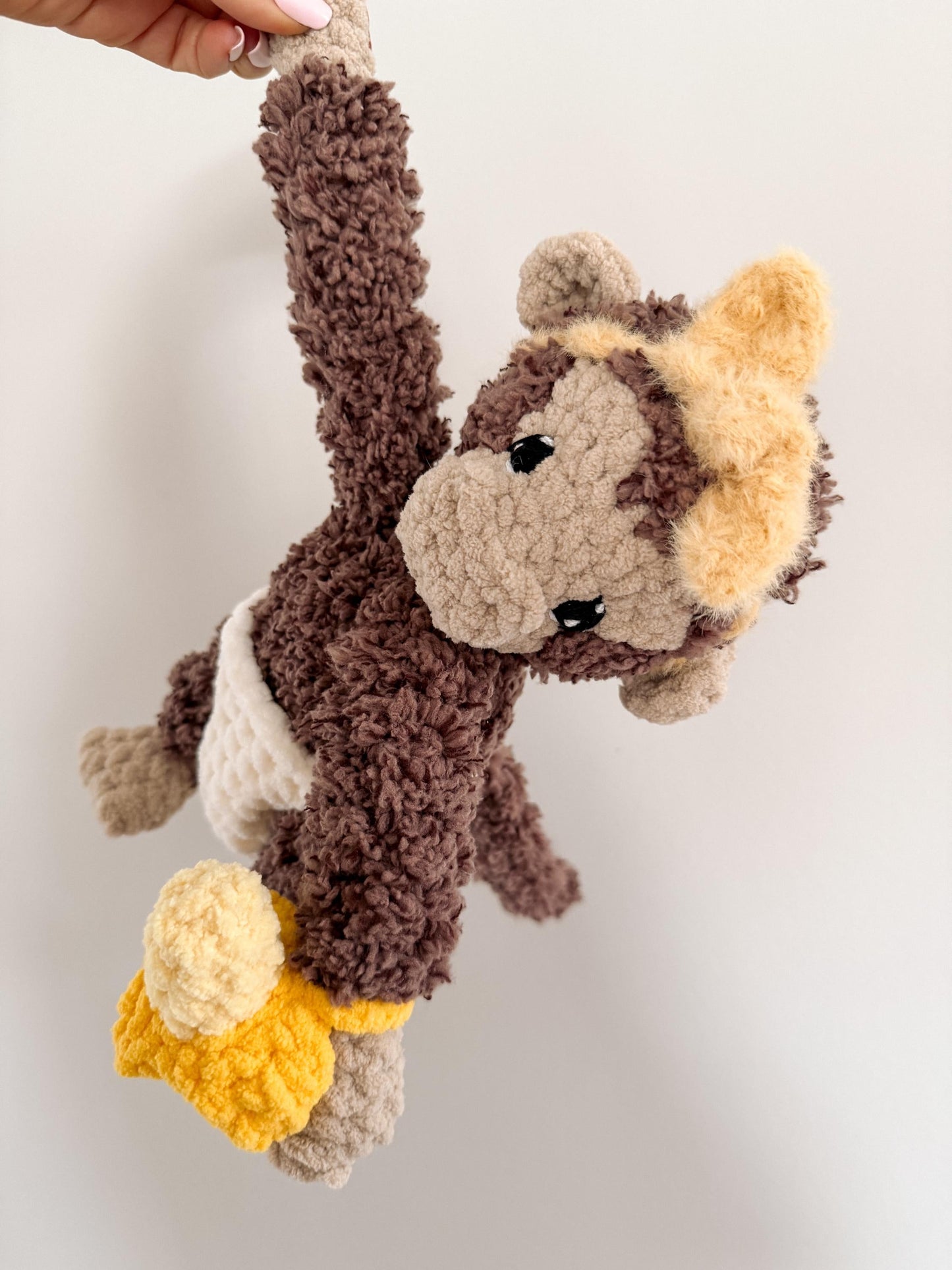 BkayCrochetCo No Sew Memphis the Monkey SNUGGLER Amigurumi Crochet Pattern PDF