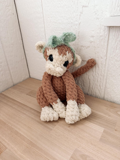 BkayCrochetCo Memphis the Monkey STUFFIE Amigurumi Crochet Pattern PDF