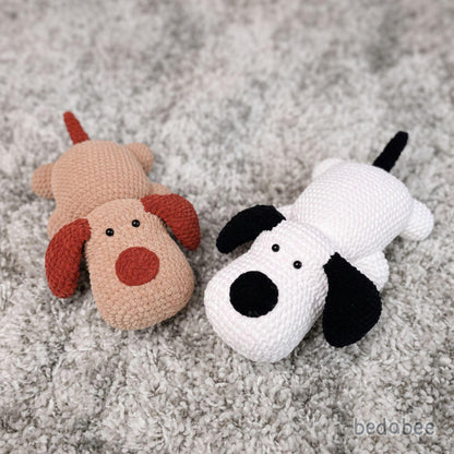 Bedabee Sleepy Puppy Dog Crochet Pattern Amigurumi PDF Tutorial