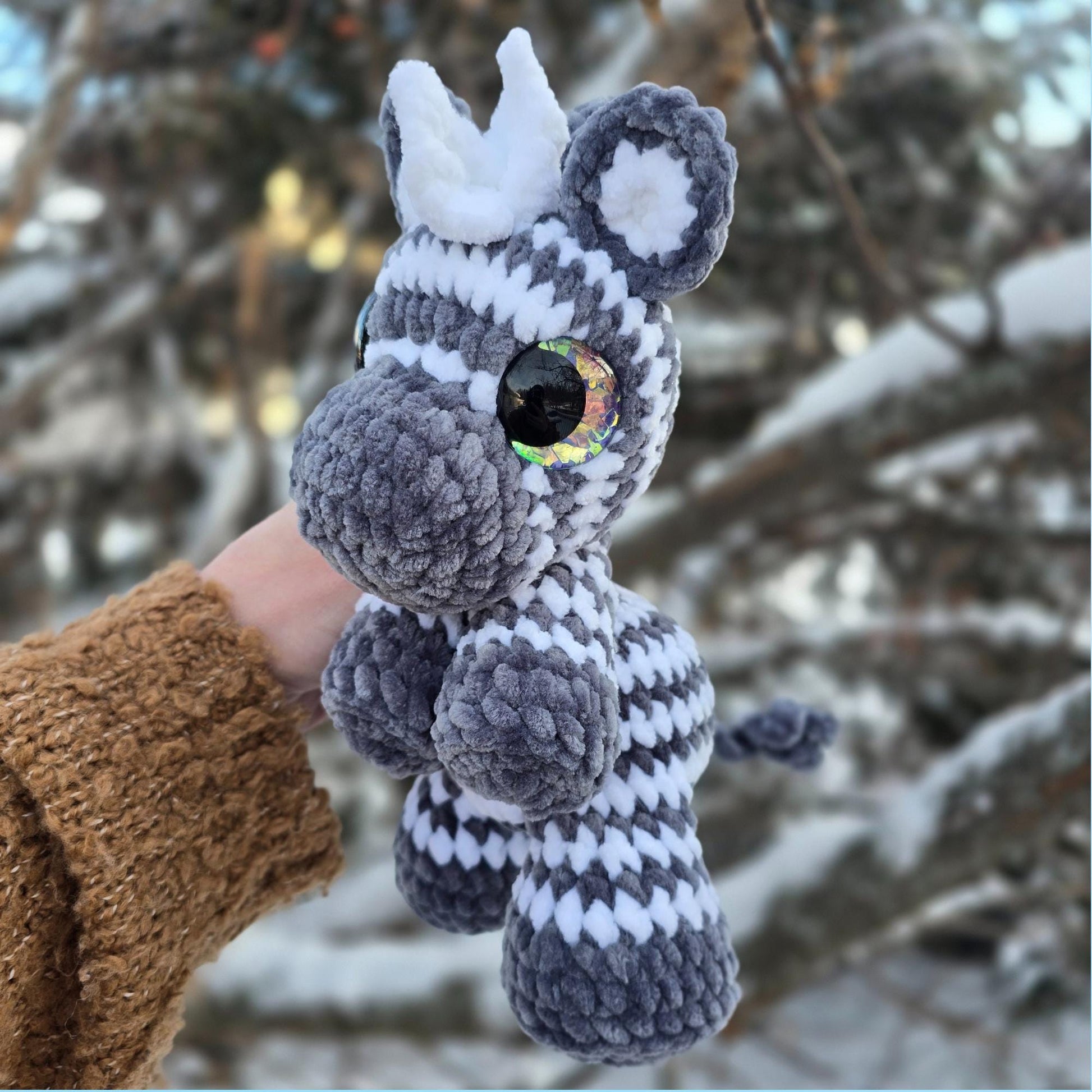 SnuggleBeansCrochet Zippy the Zebra Crochet Pattern Sploot Series PDF