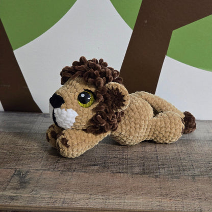 SnuggleBeansCrochet Libby & Lester the Lion Crochet Pattern Low-Sew Amigurumi PDF
