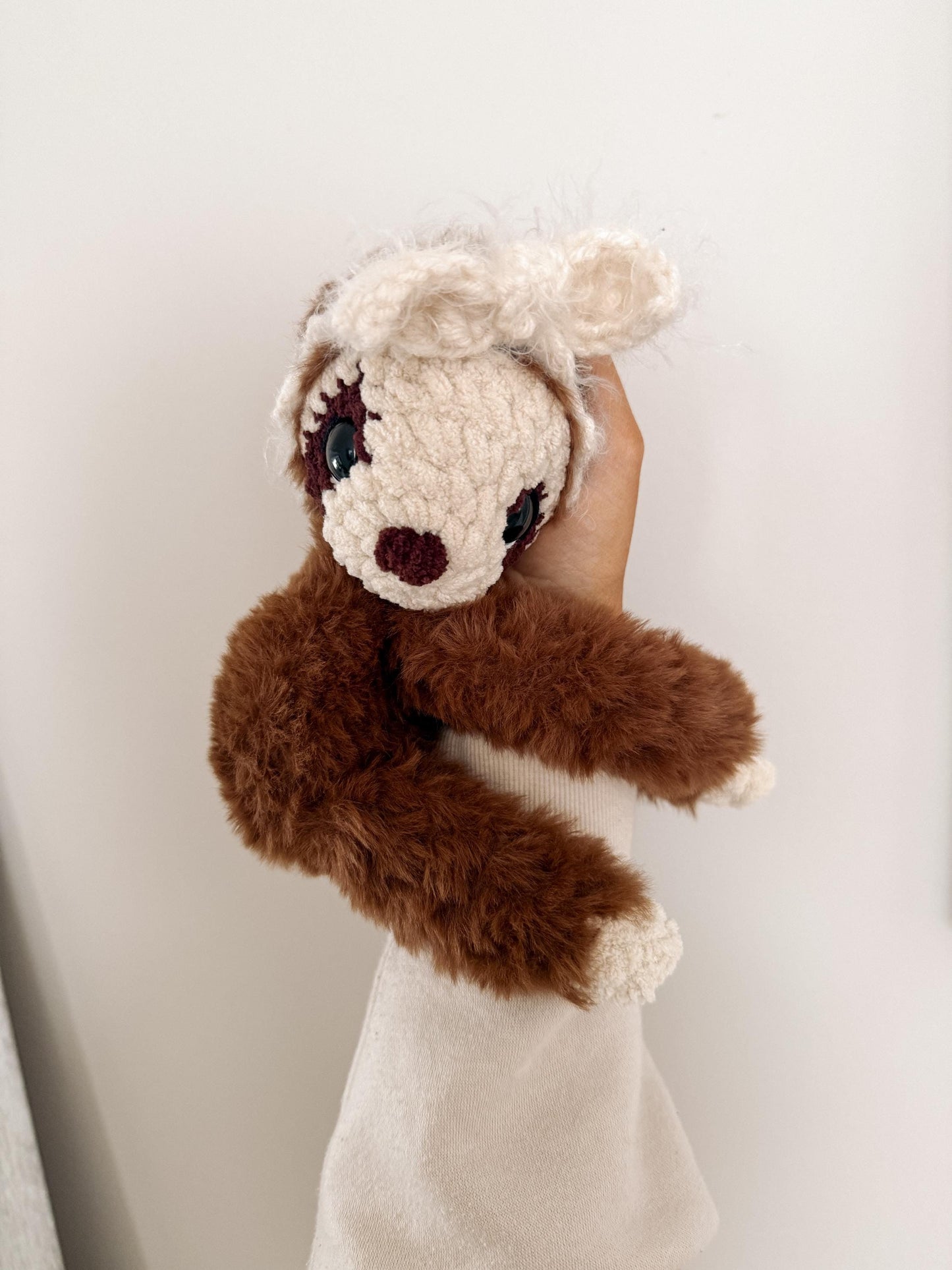 BkayCrochetCo No Sew Sloane the Sloth SNUGGLER Amigurumi Crochet Pattern