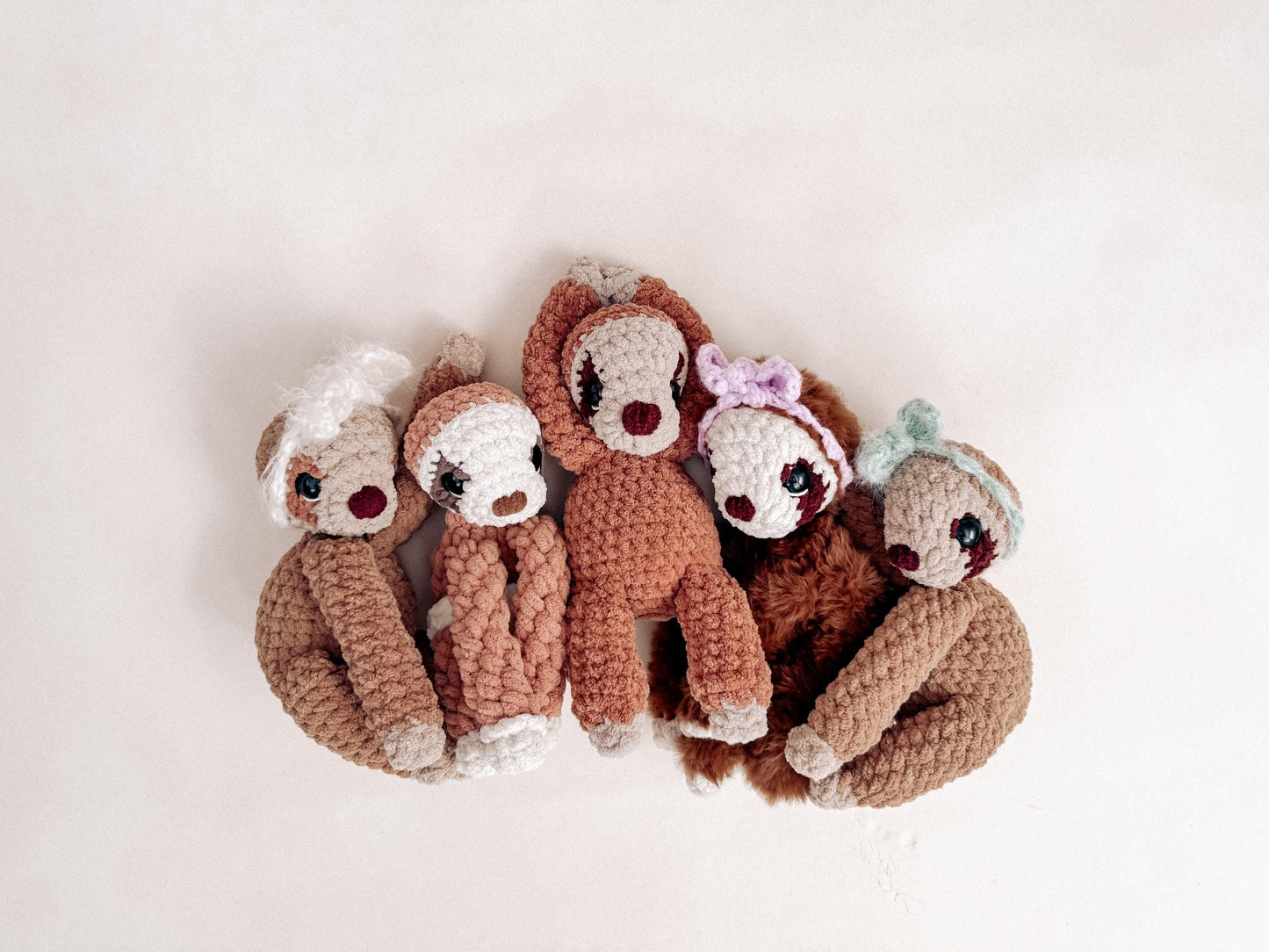 BkayCrochetCo Sloane the Sloth SNUGGLER + STUFFIE Amigurumi Crochet Pattern PDF