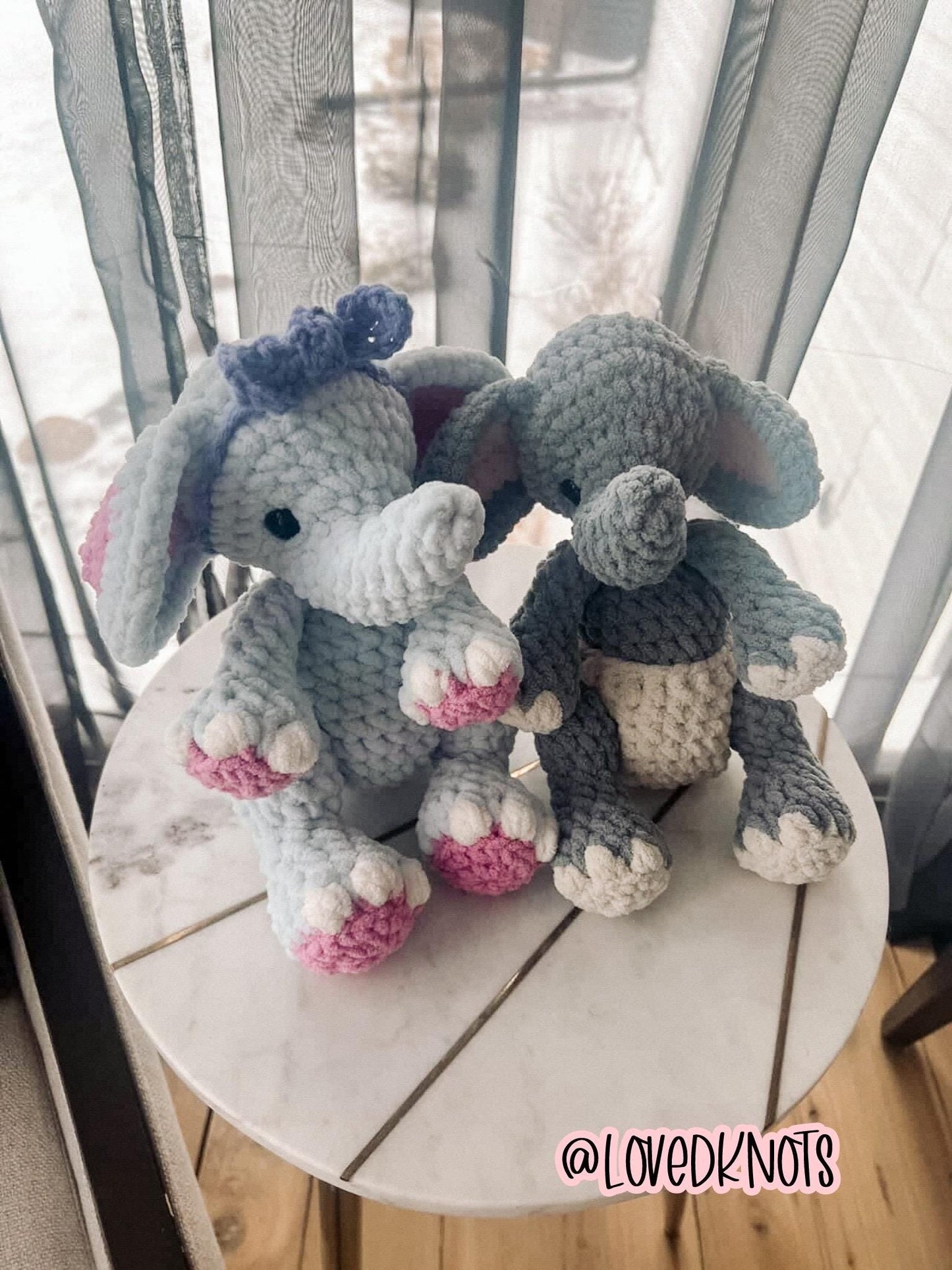 BkayCrochetCo May the Elephant STUFFIE Amigurumi Crochet Pattern PDF