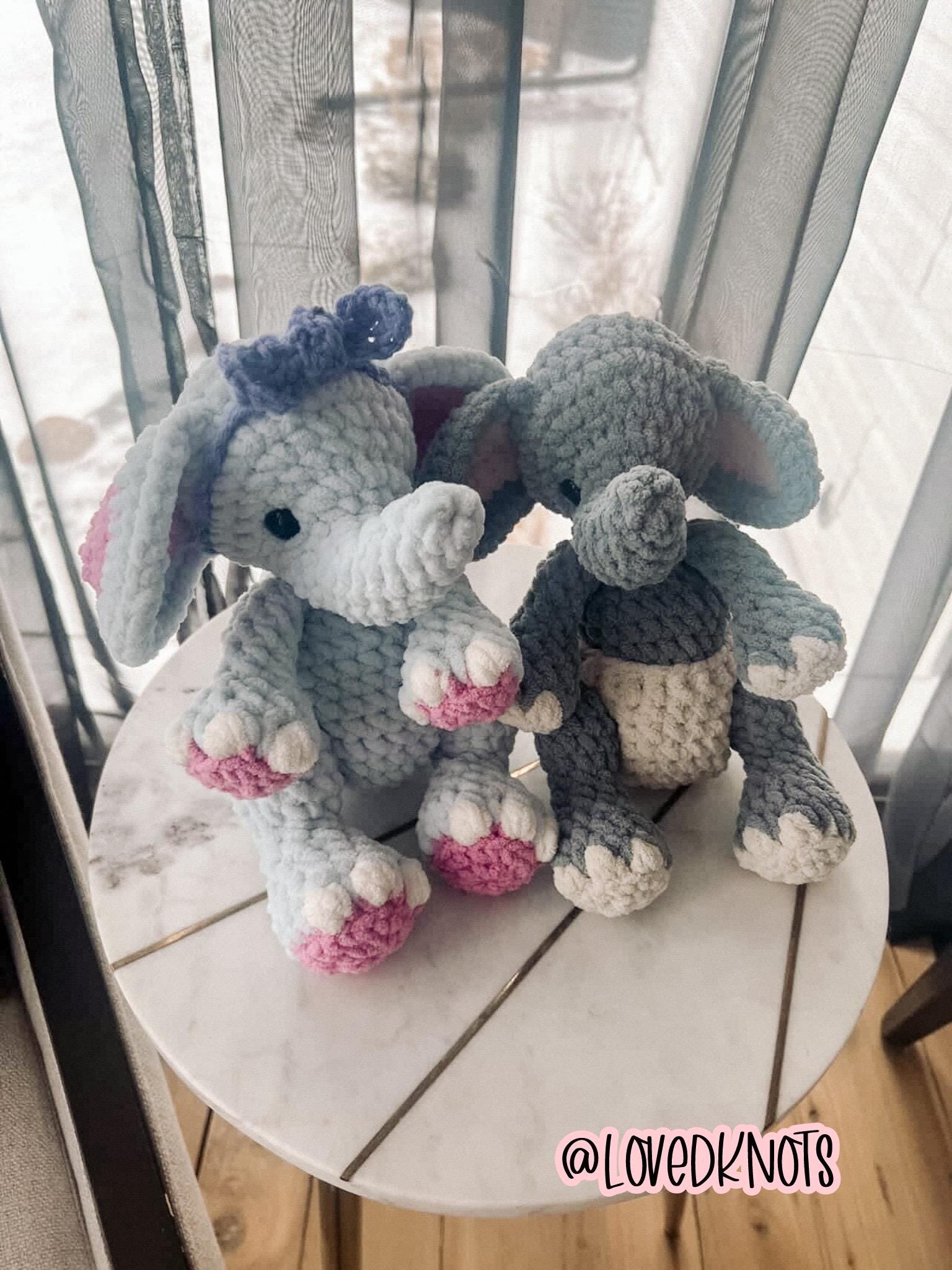BkayCrochetCo May the Elephant STUFFIE Amigurumi Crochet Pattern PDF