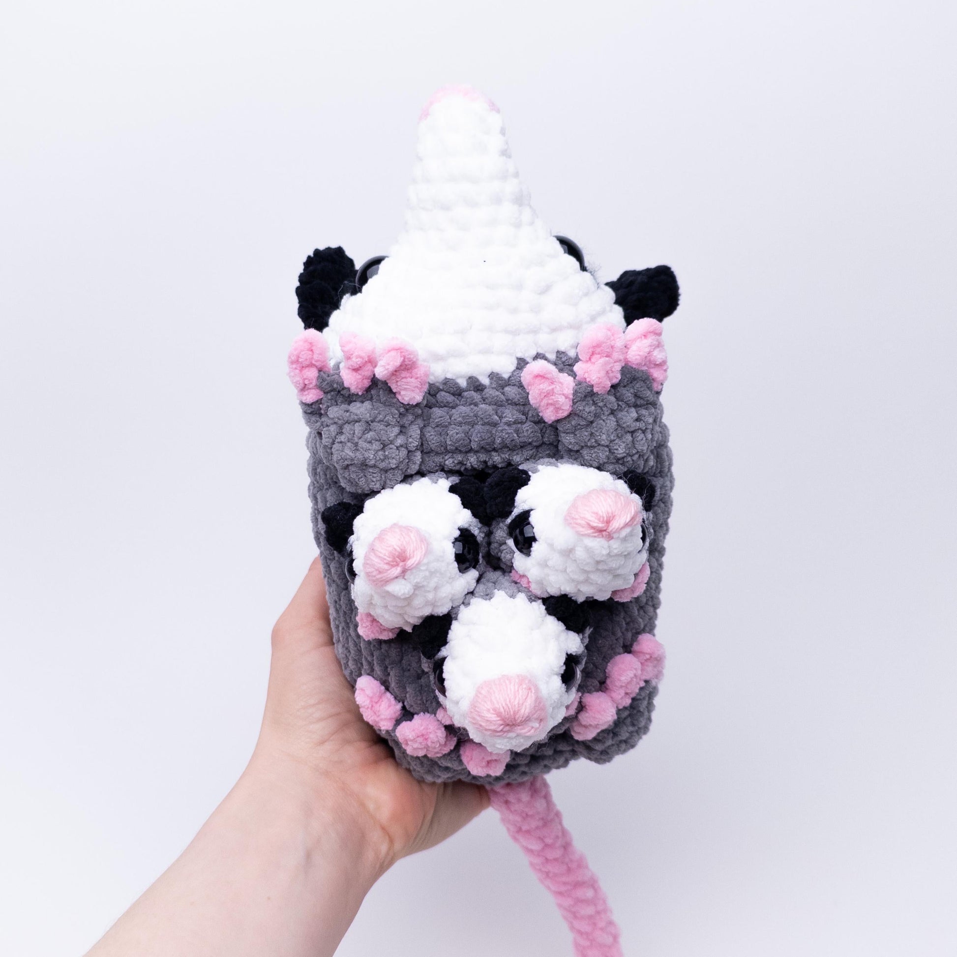 TheresasCrochetShop Mama and Babies Opossum Set Amigurumi Crochet Pattern PDF