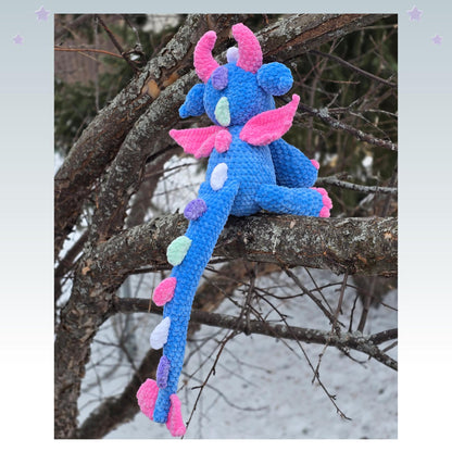 SnuggleBeansCrochet Baby Snuggle Dragon Crochet Pattern PDF