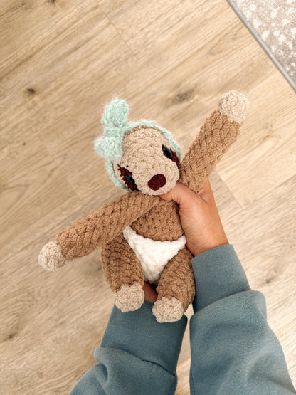 BkayCrochetCo Sloane the Sloth SNUGGLER + STUFFIE Amigurumi Crochet Pattern PDF