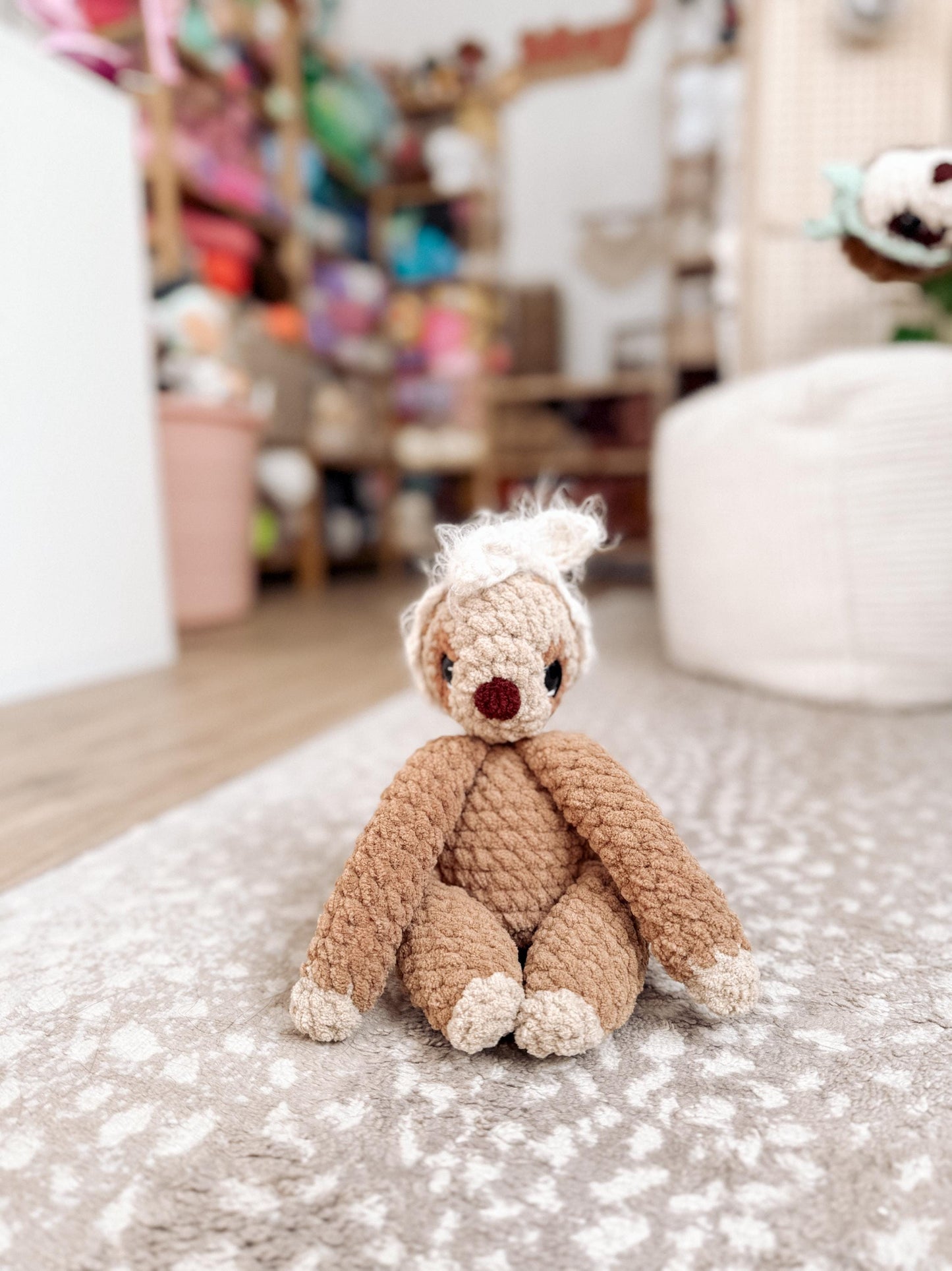 BkayCrochetCo Sloane the Sloth SNUGGLER + STUFFIE Amigurumi Crochet Pattern PDF