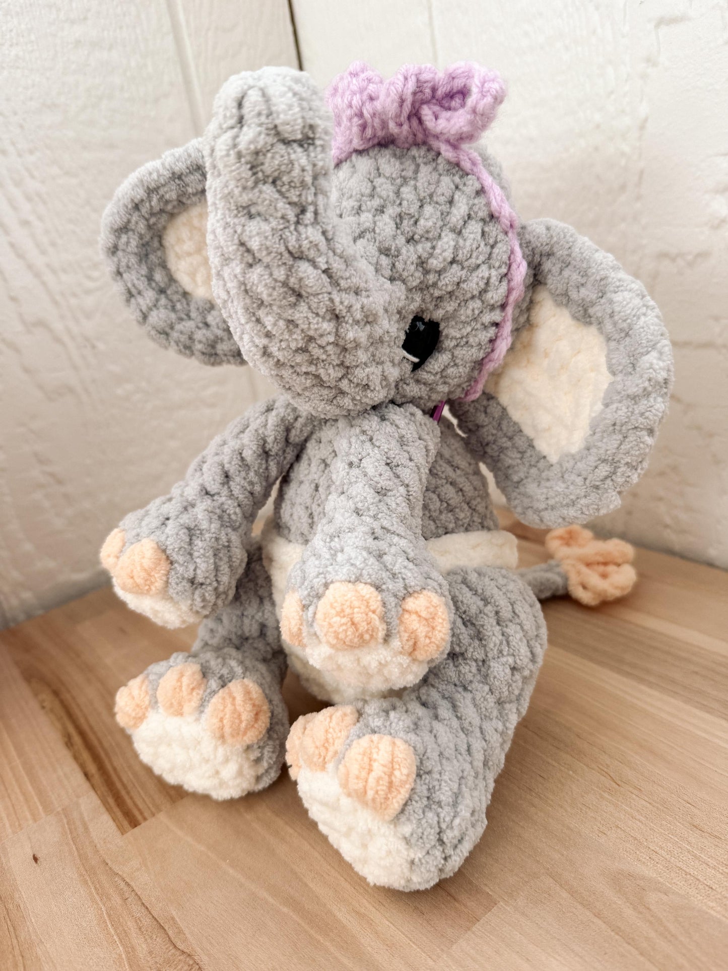 BkayCrochetCo May the Elephant STUFFIE Amigurumi Crochet Pattern PDF