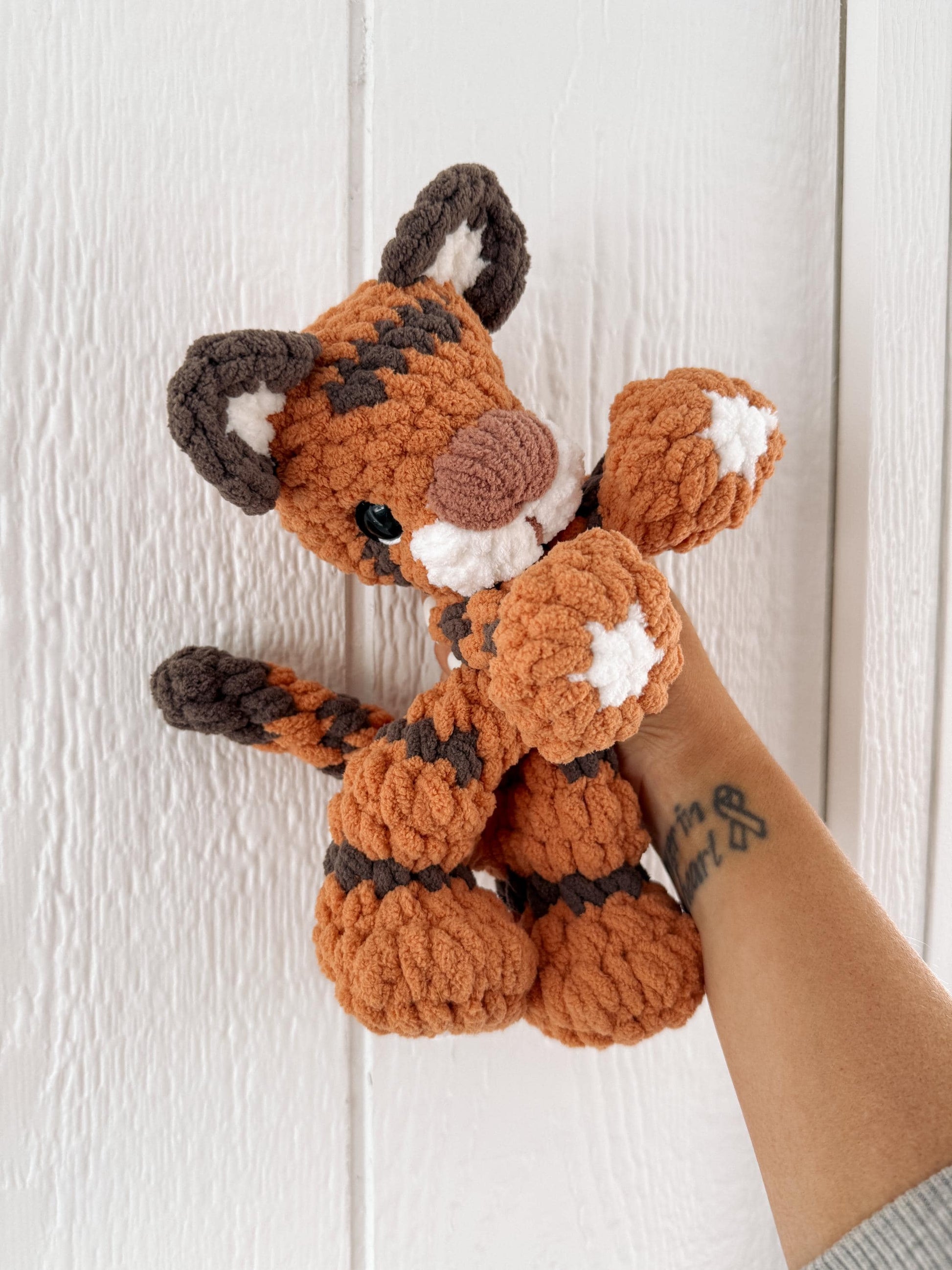 BkayCrochetCo Tux the Tiger SNUGGLER + STUFFIE Amigurumi Crochet Pattern PDF