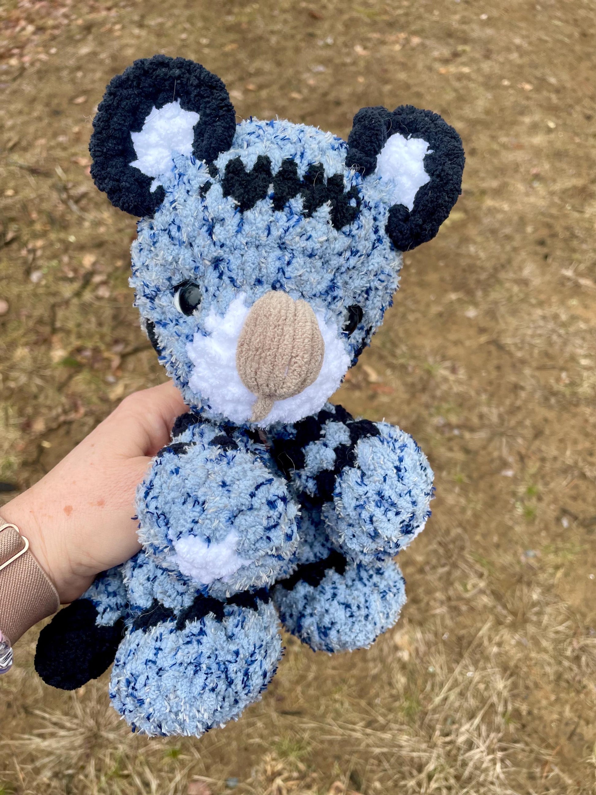 BkayCrochetCo Tux the Tiger SNUGGLER No Sew Amigurumi Crochet Pattern PDF
