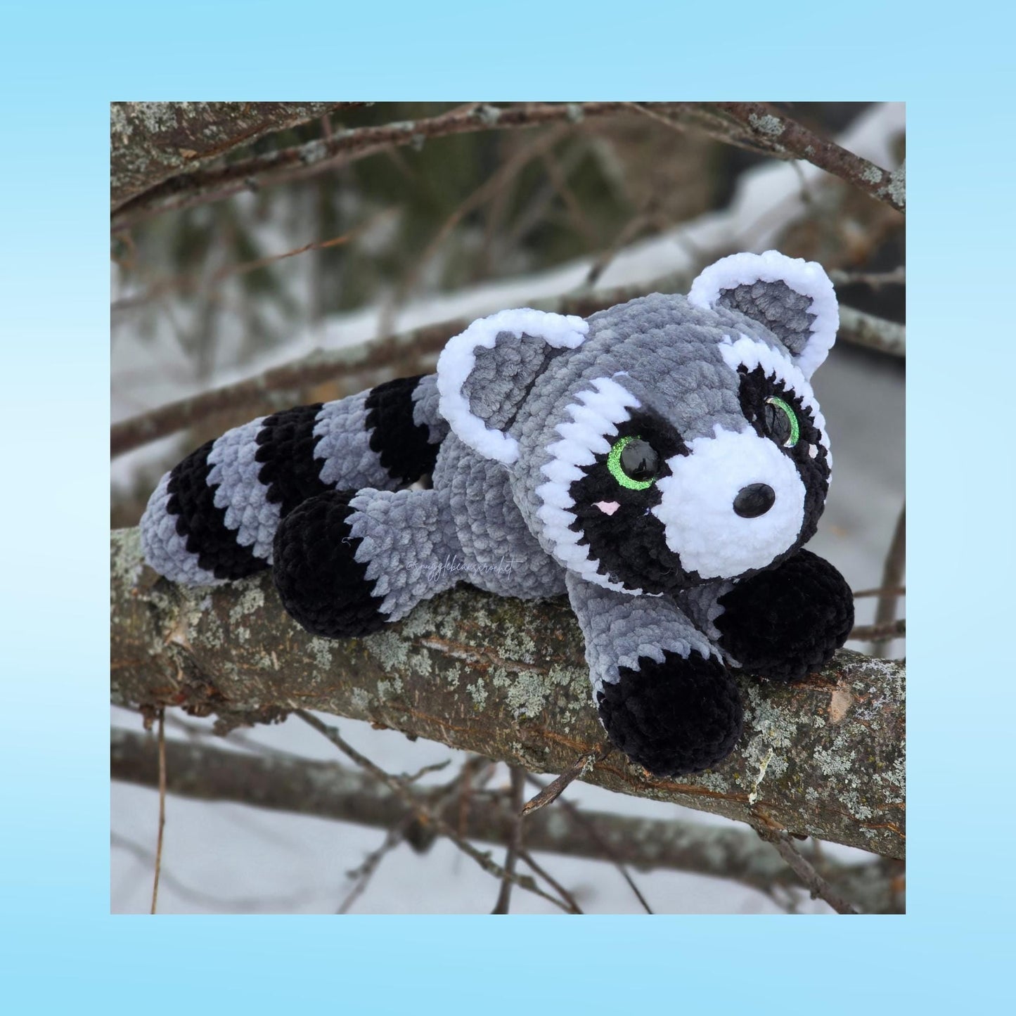 SnuggleBeansCrochet Raisin the Raccoon Intermediate Crochet Pattern