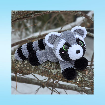 SnuggleBeansCrochet Raisin the Raccoon Intermediate Crochet Pattern