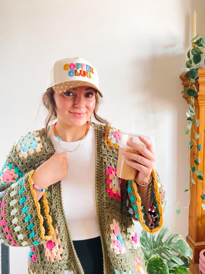 June Granny Square Crochet Cardigan Pattern, Easy Beginner Wearable (PDF Pattern)