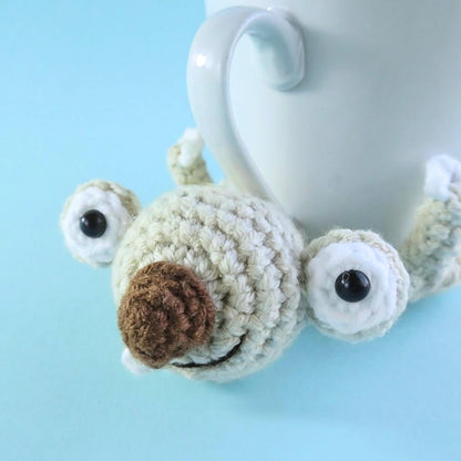 Hooktasyy 3-in-1 Sloth & Squirrel Popping Coaster Beginner Crochet Pattern PDF