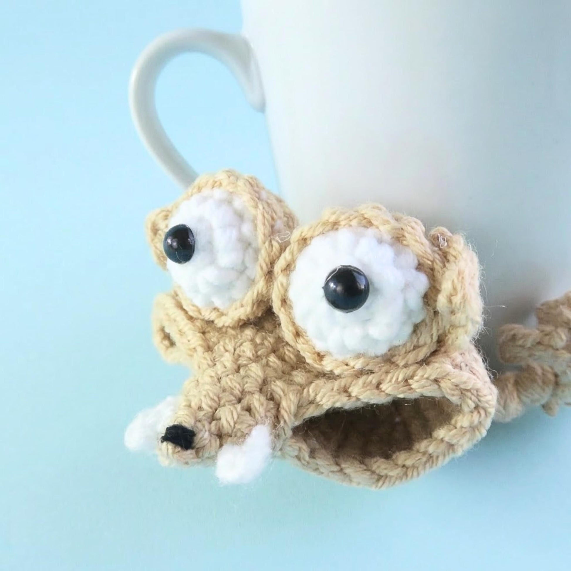 Hooktasyy 3-in-1 Sloth & Squirrel Popping Coaster Beginner Crochet Pattern PDF