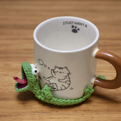 Hooktasyy Tom Lizard Popping Coaster Crochet Pattern PDF