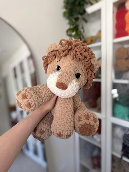 KnotsandSnugglesCo Crochet Sitting Lion Pattern PDF