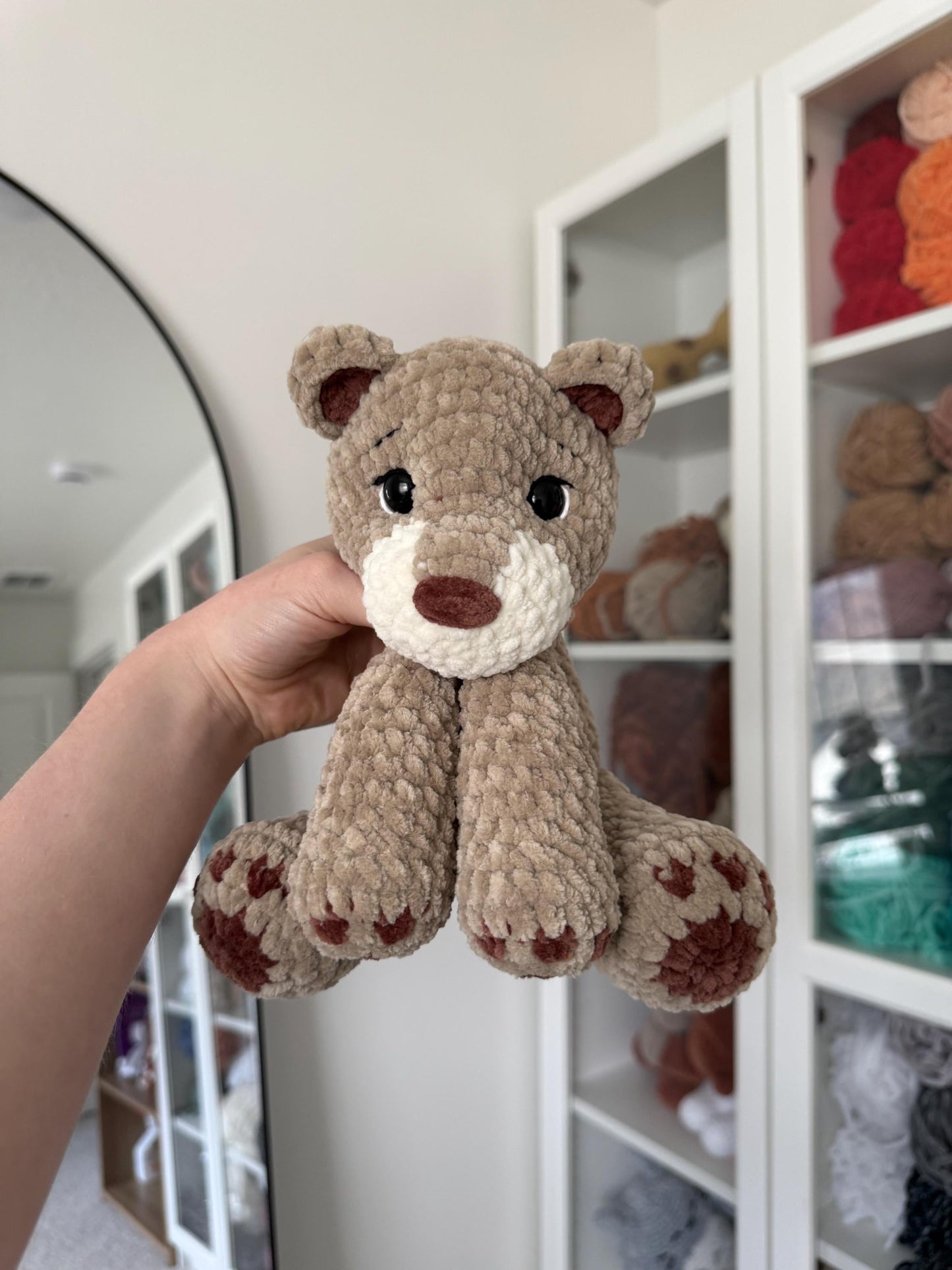KnotsandSnugglesCo Crochet Sitting Lion Pattern PDF