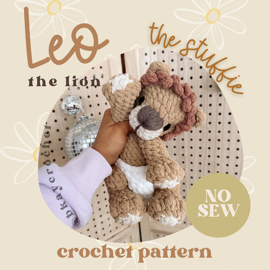 BkayCrochetCo Leo the Lion STUFFIE Amigurumi Crochet Pattern PDF