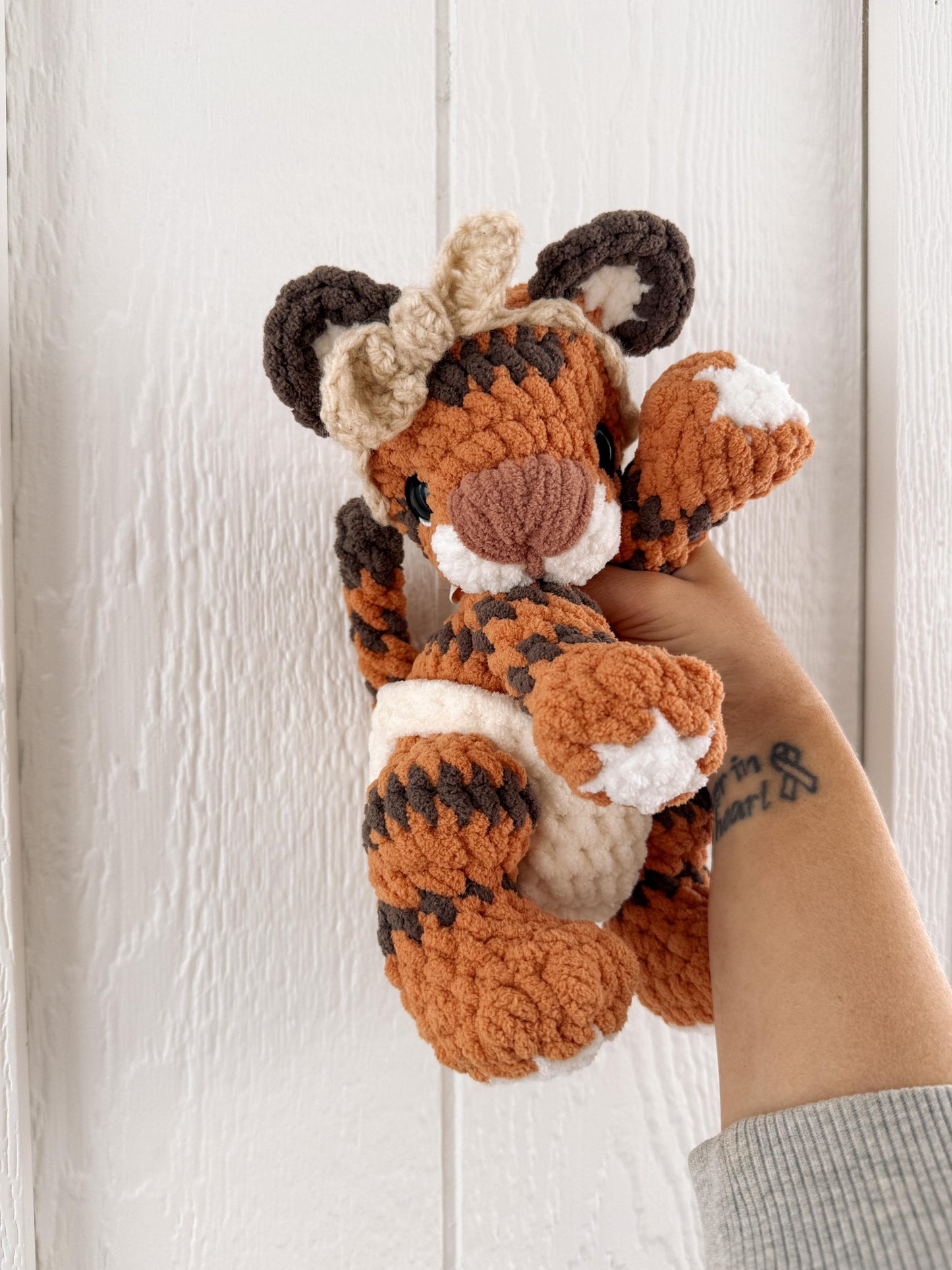 BkayCrochetCo Tux the Tiger SNUGGLER + STUFFIE Amigurumi Crochet Pattern PDF