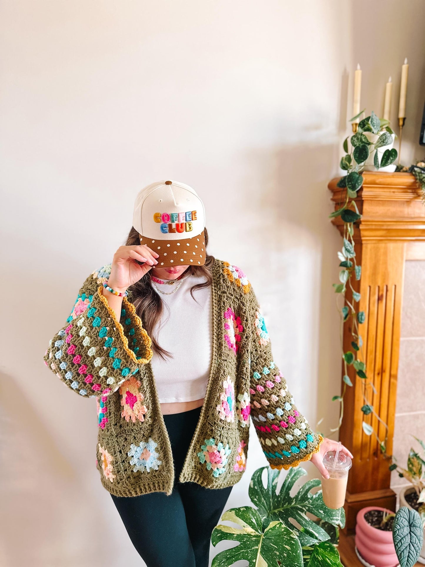June Granny Square Crochet Cardigan Pattern Easy Beginner Wearable PDF Pattern