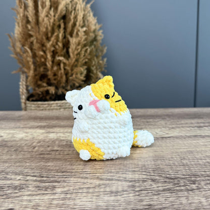 Bedabee 3-in-1 No-Sew Curious Cat Crochet Pattern Bundle Beginner Amigurumi