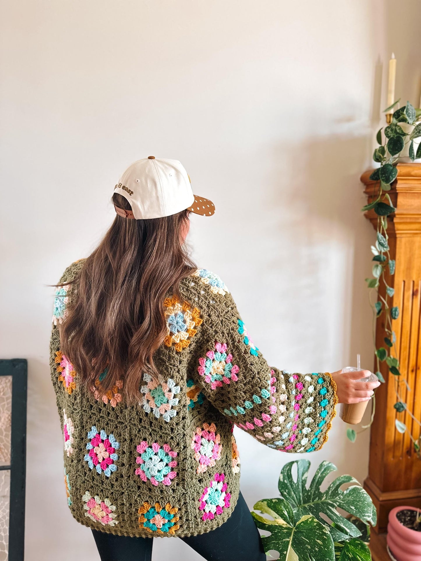 June Granny Square Crochet Cardigan Pattern Easy Beginner Wearable PDF Pattern