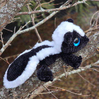 SnuggleBeansCrochet Skiddles the Skunk Crochet Pattern Intermediate PDF