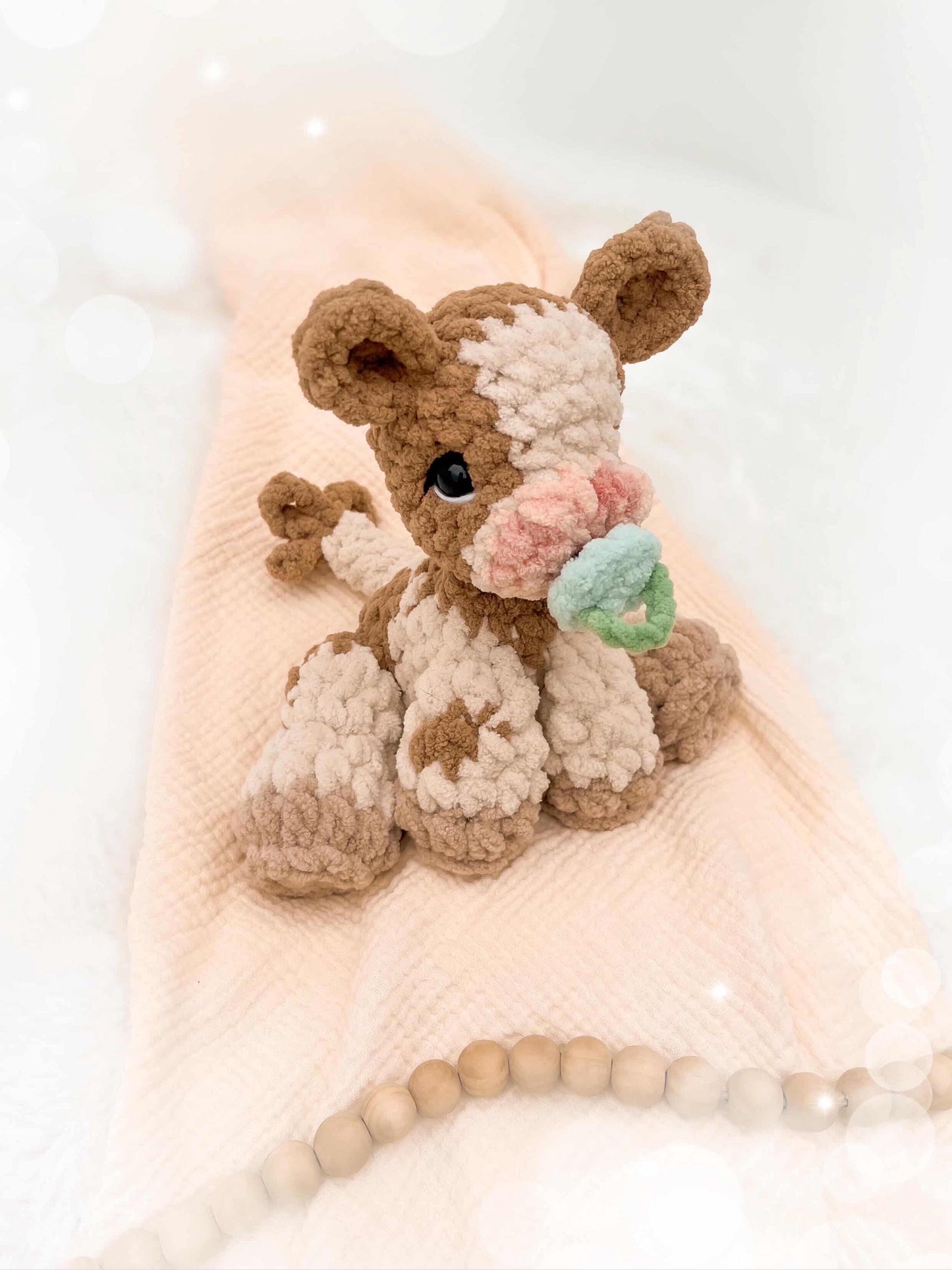 BkayCrochetCo ITTY Charlie the Calf STUFFIE Amigurumi Crochet Pattern PDF