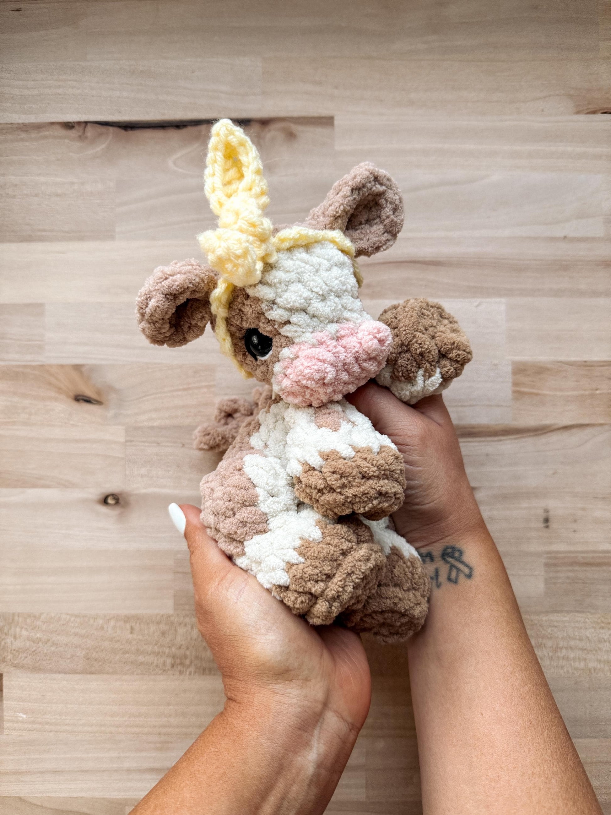 BkayCrochetCo ITTY Charlie the Calf STUFFIE Amigurumi Crochet Pattern PDF