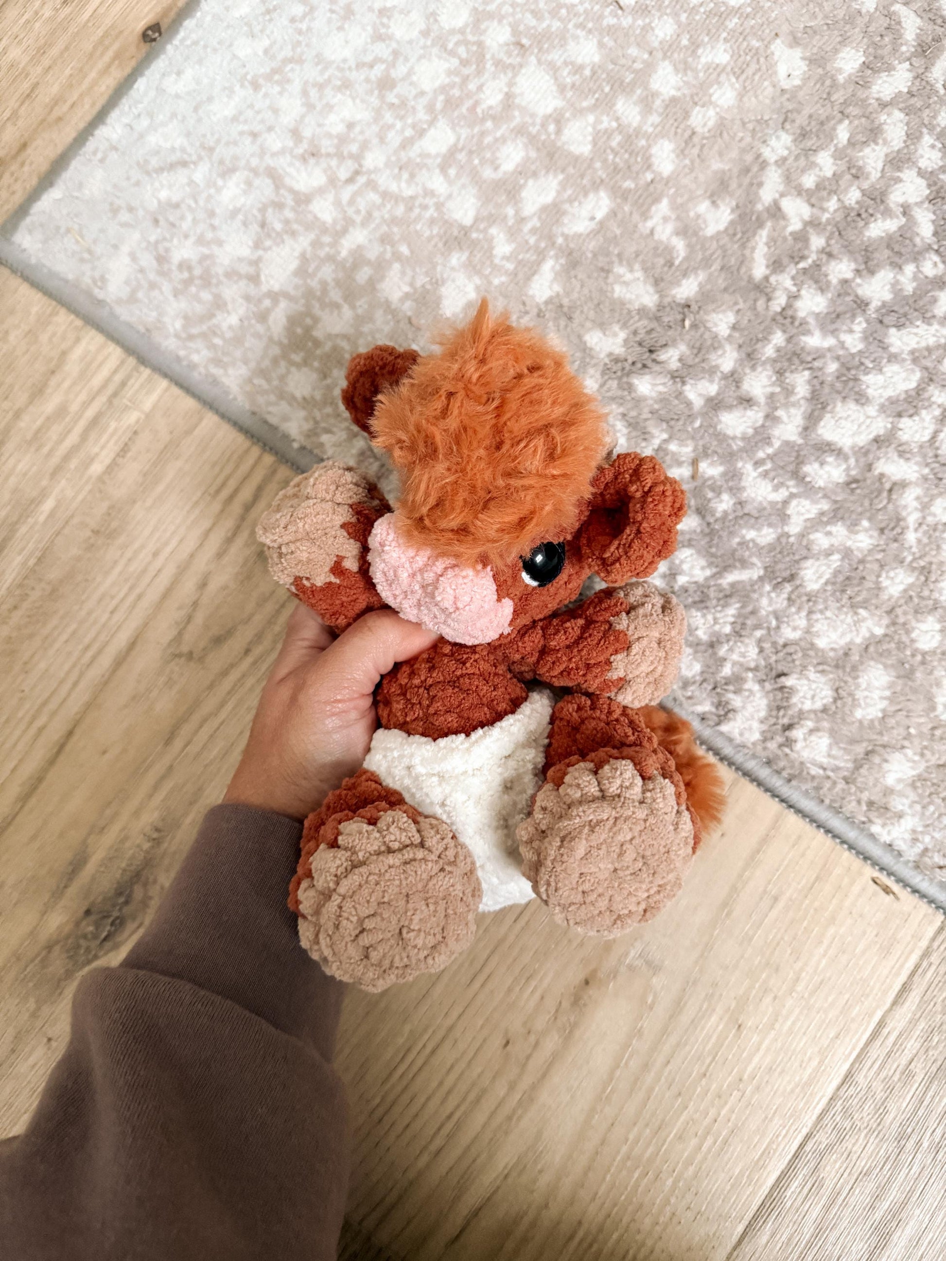 BkayCrochetCo ITTY Charlie the Calf STUFFIE Amigurumi Crochet Pattern PDF