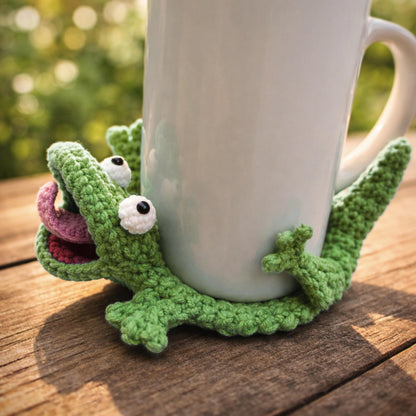 Hooktasyy Tom Lizard Popping Coaster Crochet Pattern PDF