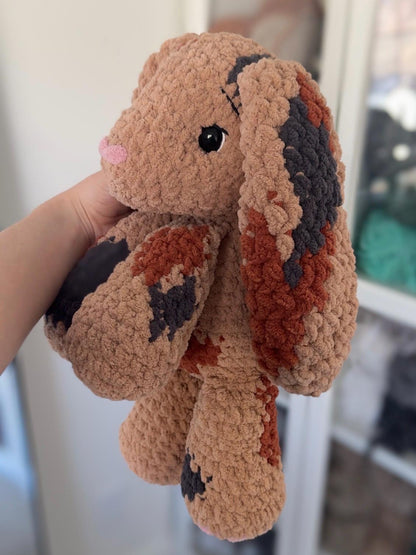 Crochet Floppy Bunny Pattern Low Sew Rabbit Amigurumi Tutorial PDF