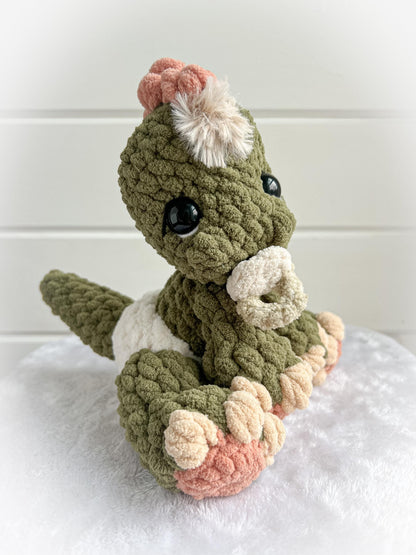 BkayCrochetCo ITTY Indie the Ittysaurus with Triceratops Mod STUFFIE Amigurumi Crochet Pattern PDF