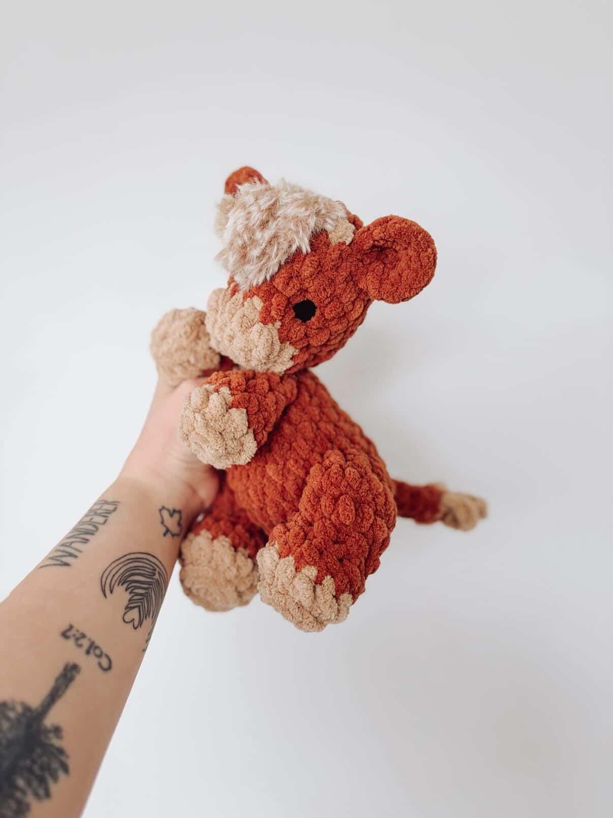 BkayCrochetCo ITTY Charlie the Calf STUFFIE Amigurumi Crochet Pattern PDF