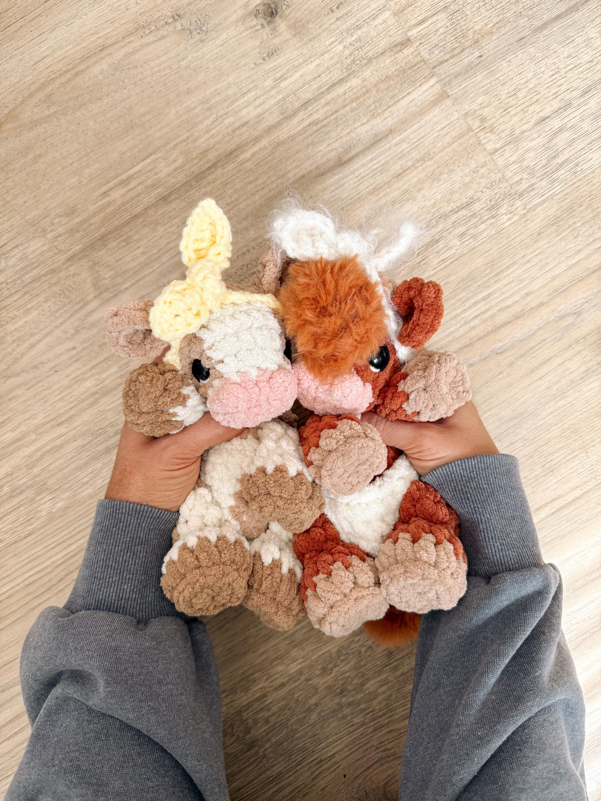 BkayCrochetCo ITTY Charlie the Calf STUFFIE Amigurumi Crochet Pattern PDF