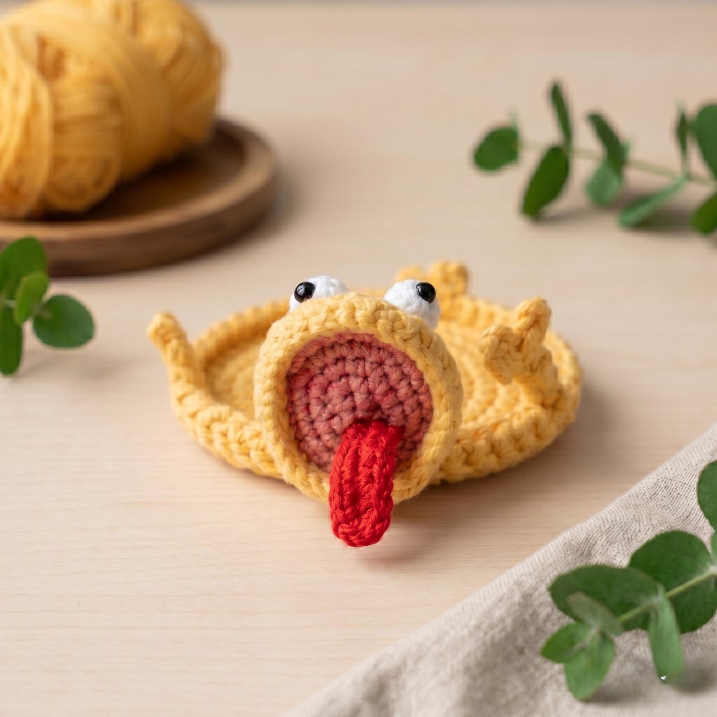 2in1 Lizard Amigurumi and Mug Rug Crochet Pattern PDF