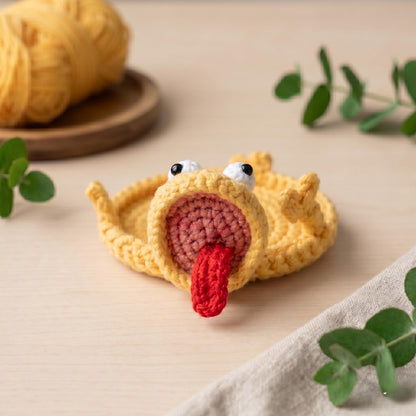 2in1 Lizard Amigurumi and Mug Rug Crochet Pattern PDF