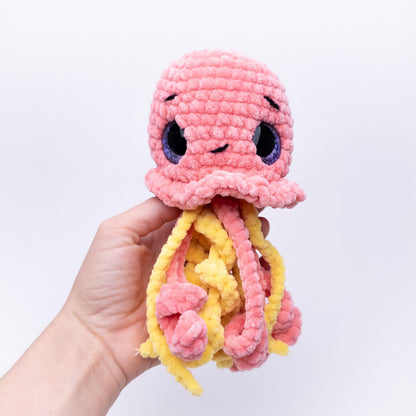 TheresasCrochetShop No Sew Jules the Jellyfish Amigurumi Crochet Pattern PDF