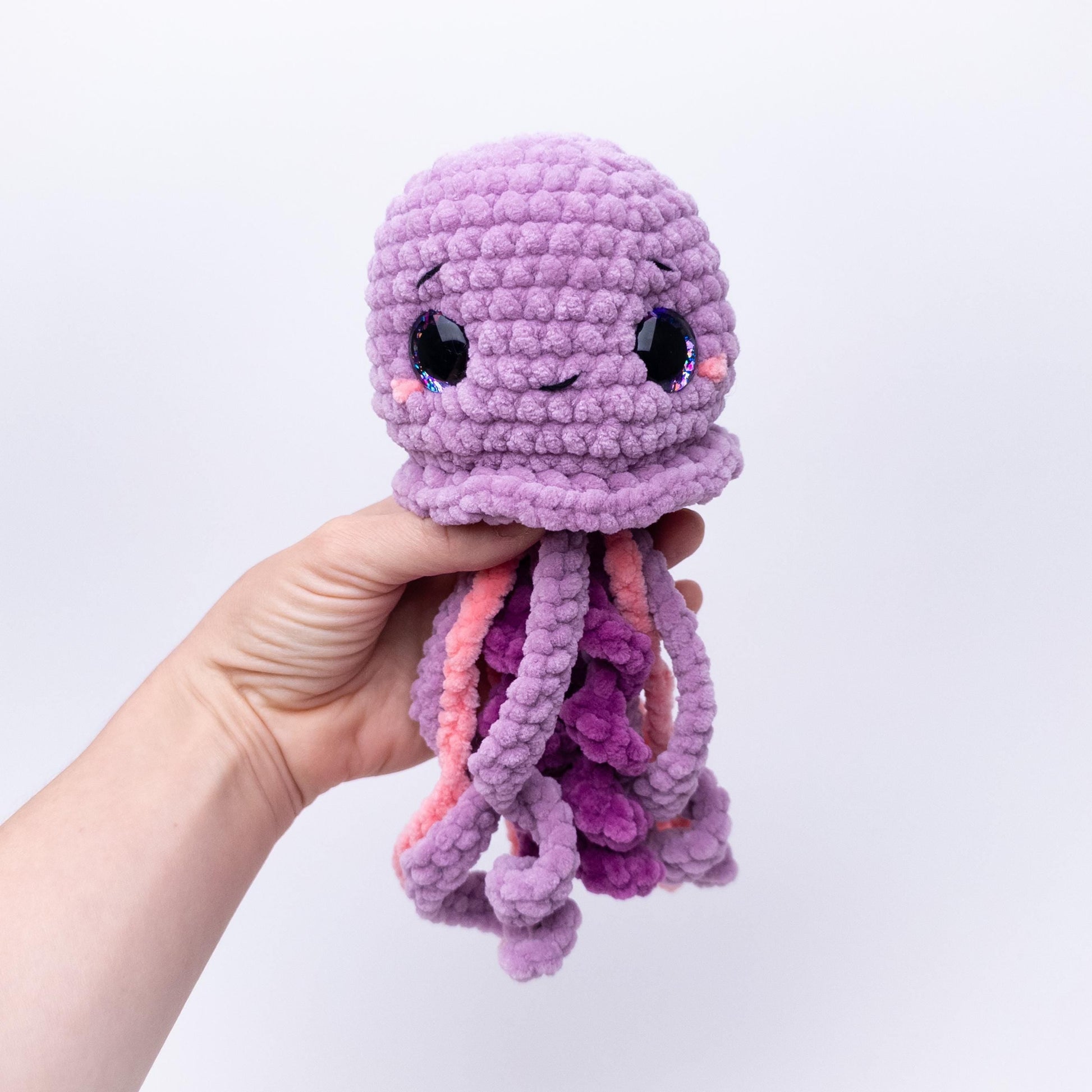 TheresasCrochetShop No Sew Jules the Jellyfish Amigurumi Crochet Pattern PDF