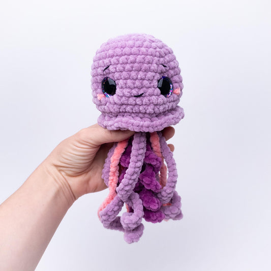 TheresasCrochetShop No Sew Jules the Jellyfish Amigurumi Crochet Pattern PDF