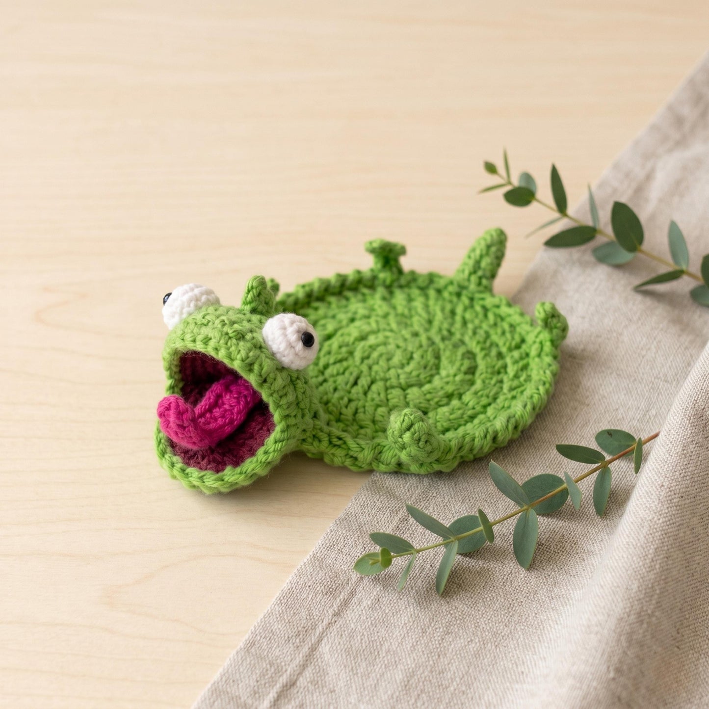 2in1 Lizard Amigurumi and Mug Rug Crochet Pattern PDF