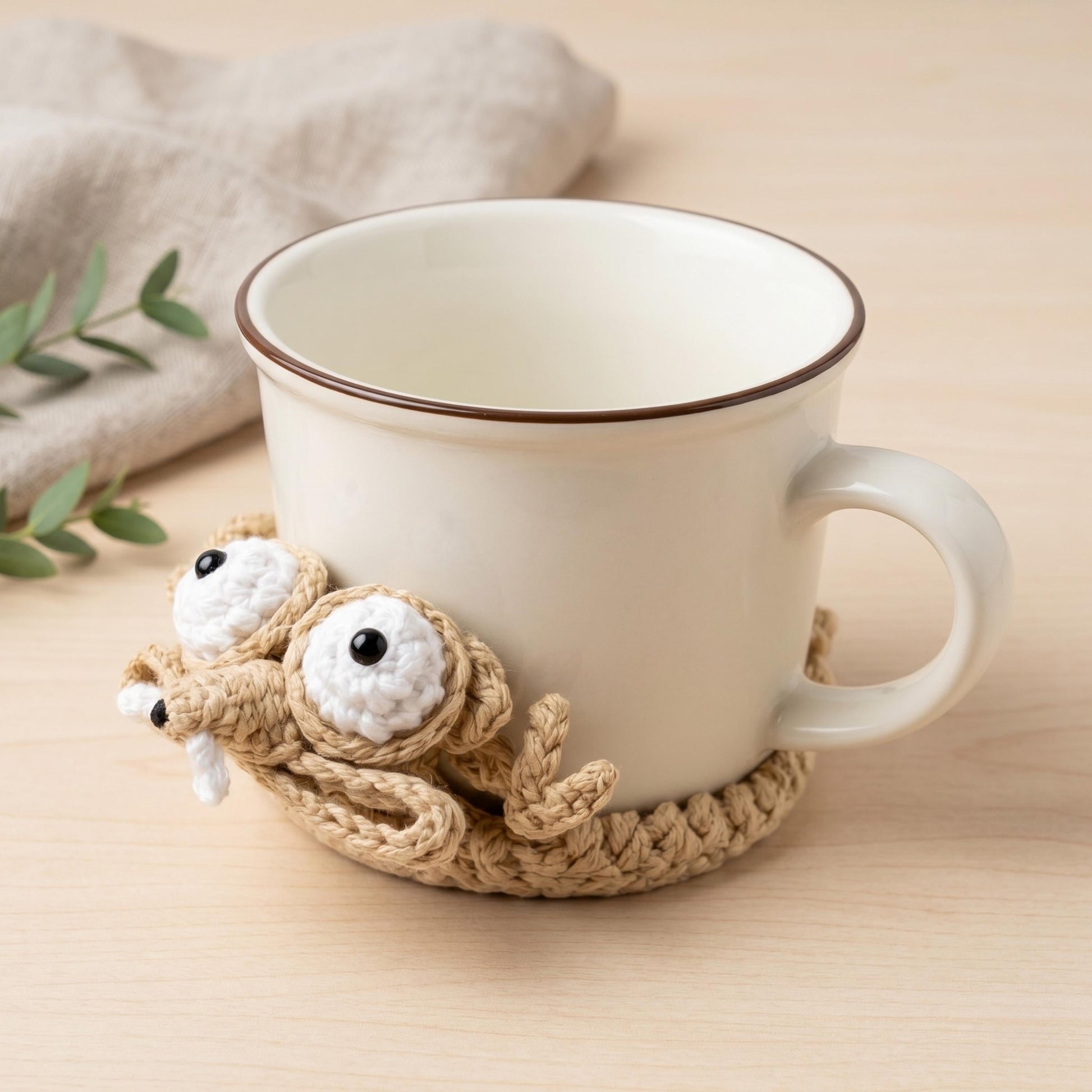 Crochiny Crocodile Squirrel Lizard Popping Coaster Amigurumi Crochet Pattern PDF